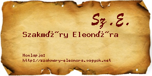 Szakmáry Eleonóra névjegykártya